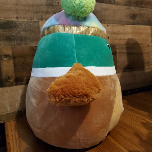Squishmallow Squish-Doos Avery the Mallard Duck Rainbow Plush NWT 14" - Picture 4 of 9